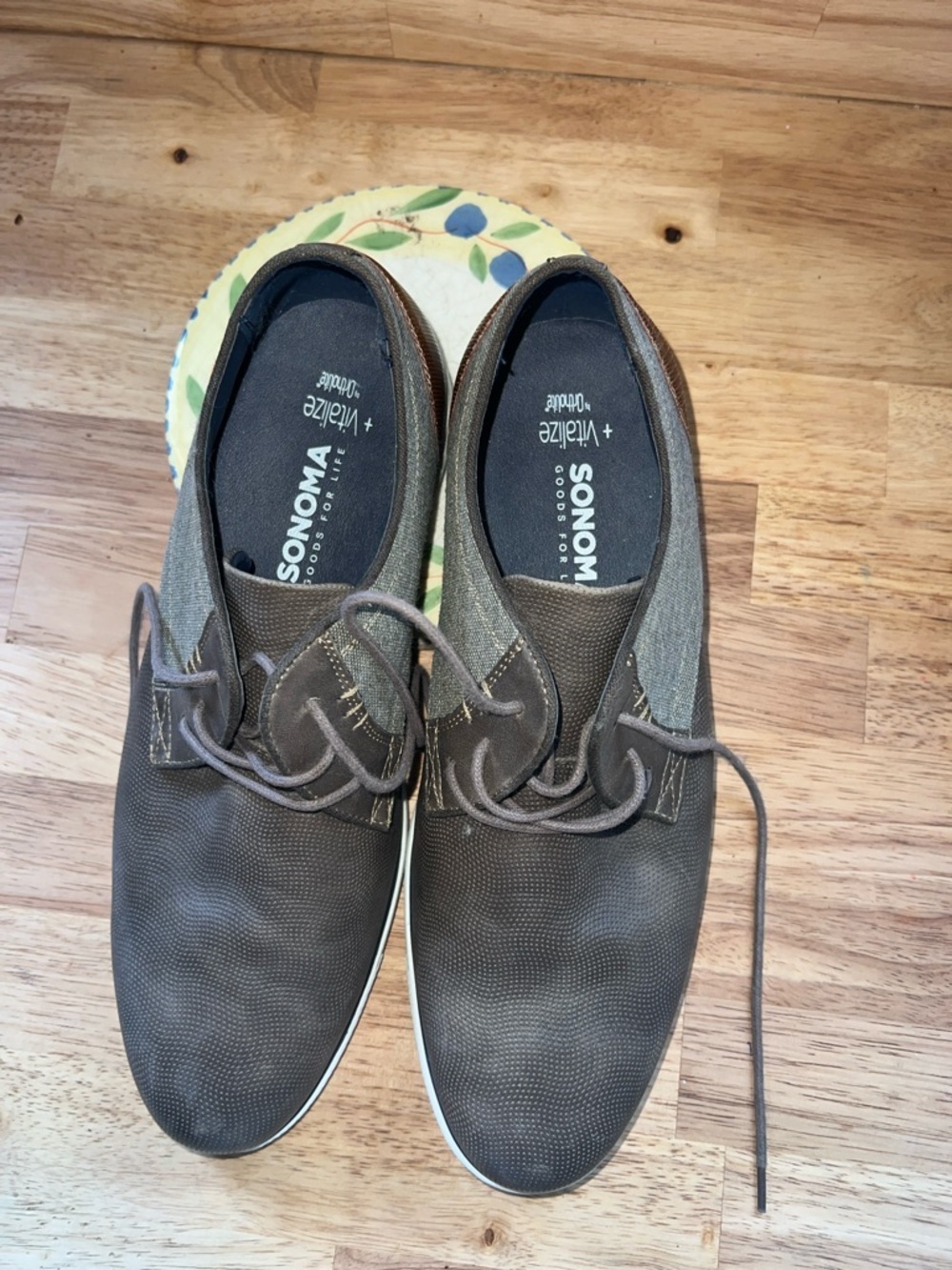 SONOMA Men's Brown Casual Lace-Up Oxfords